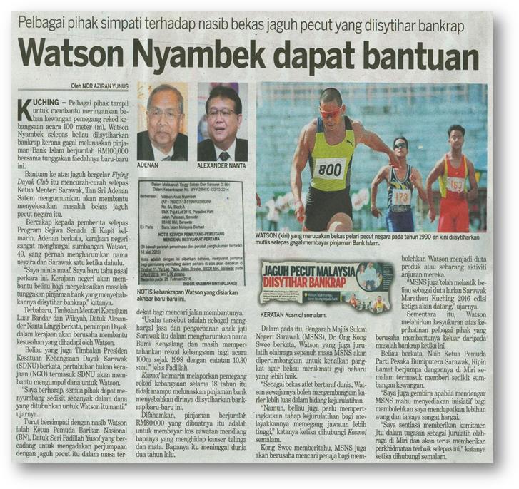 Kosmo! (07-03-2016) - Rezeki mencurah-curah bantu Watson Nyambek2