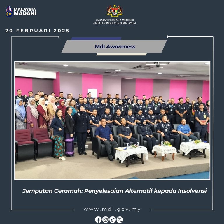 20 Februari 2025 | Ceramah Kebankrapan : Penyelesaian Alternatif Kepada Insolvensi