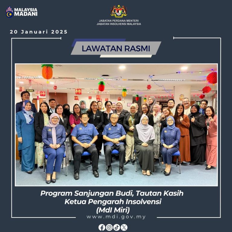 20 Januari 2025 | Program Sanjungan Budi, Tautan Kasih Ketua Pengarah Insolvensi di MdI Miri