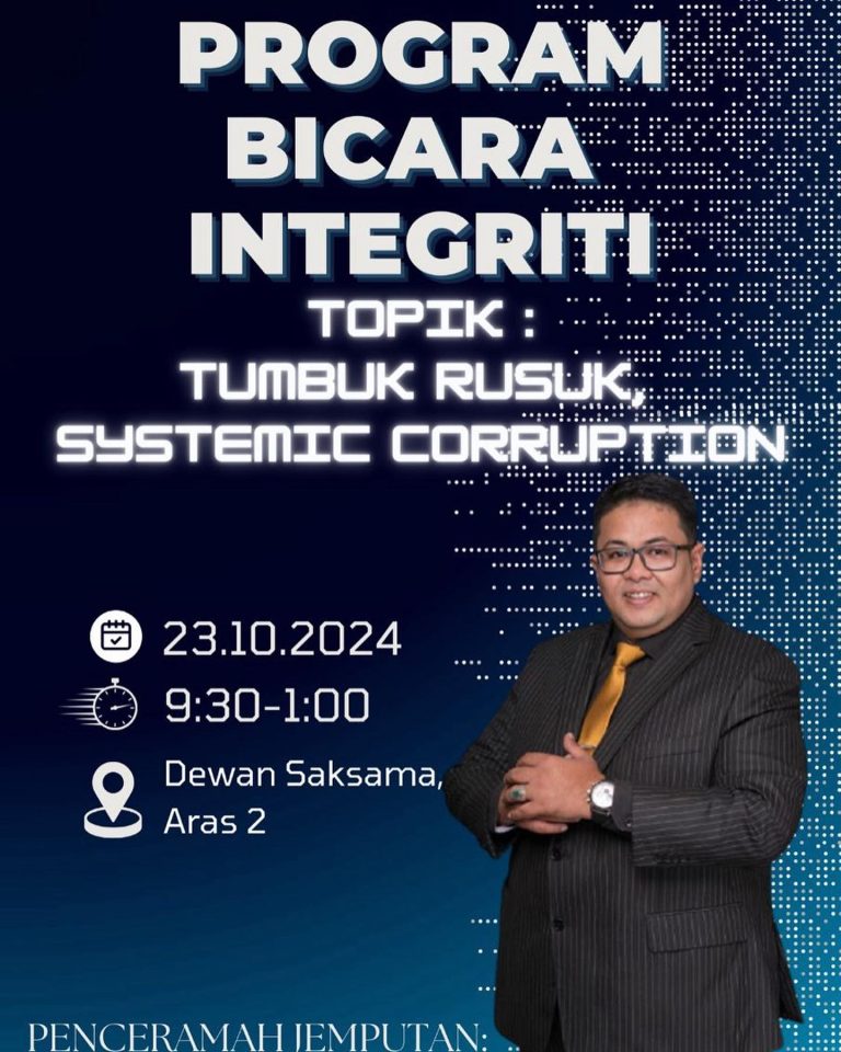 23 Oktober 2024 | Program Bicara Integriti