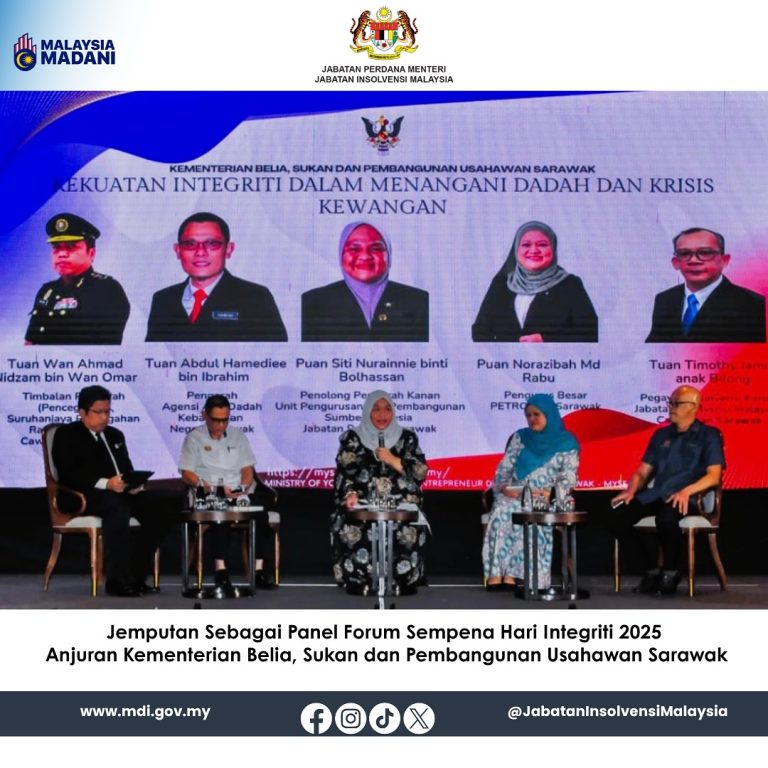1 Okt 2025 | Jemputan Sebagai Panel Forum Sempena Hari Integriti 2025
