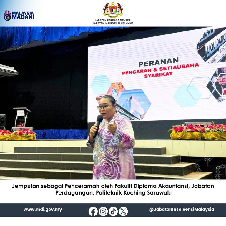 9 Okt 2025 | Jemputan Sebagai Penceramah Oleh Fakulti Diploma Akauntansi, Jabatan Perdagangan, Politeknik Kuching Sarawak