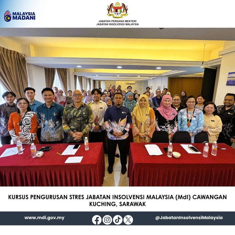 16 Okt 2025 | Kursus Pengurusan Stres Jabatan Insolvensi Malaysia (MdI) Cawangan Kuching, Sarawak