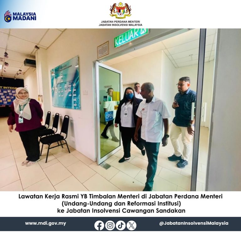 15 Nov 2025 | Lawatan Kerja Rasmi YB Timbalan Menteri ke Jabatan Insolvensi Cawangan Sandakan