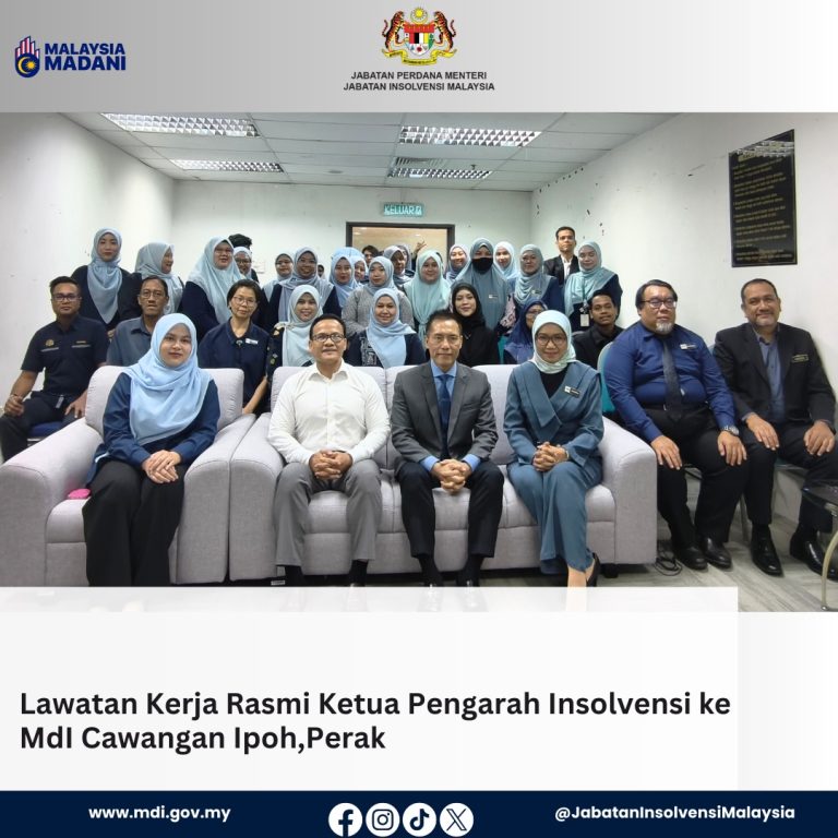 29 Dis 2025 | Lawatan Kerja Rasmi Ketua Pengarah Insolvensi Ke MdI Cawangan Ipoh