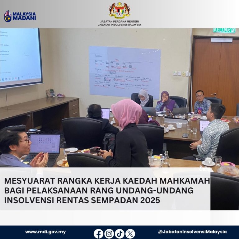 21 Jan 2026 | Mesyuarat Rangka Kerja Kaedah-Kaedah Mahkamah Bagi Pelaksanaan Rang Undang-Undang (RUU) Insolvensi Rentas Sempadan 2025