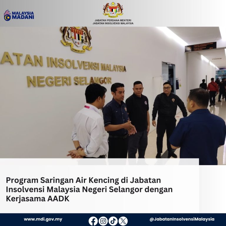 23 Jan 2026 | Program Saringan Air Kencing di MdI Negeri Selangor dengan kerjasama AADK Negeri Selangor