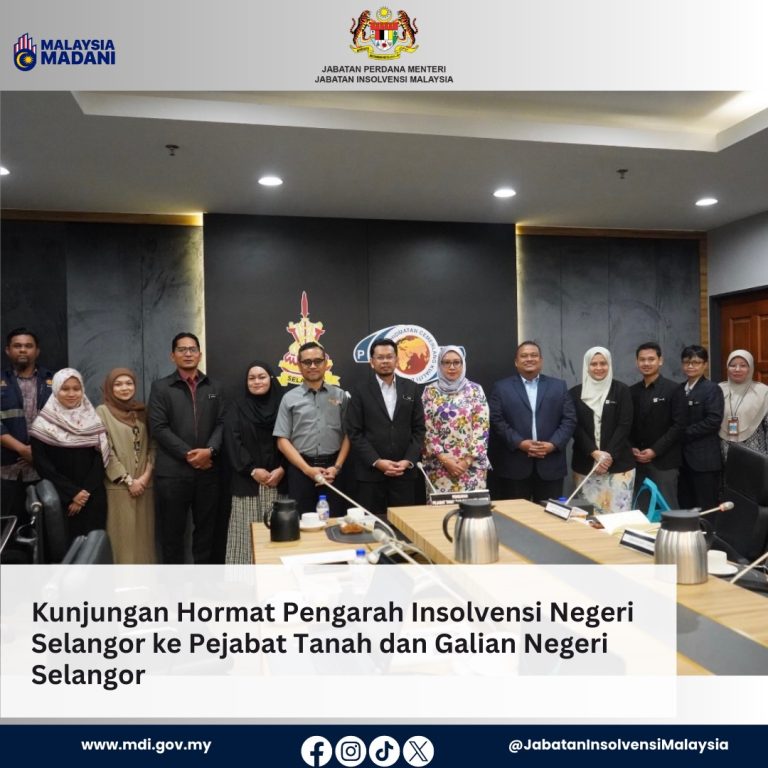 9 Feb 2026 | Kunjungan Hormat Pengarah Insolvensi Negeri Selangor ke Pejabat Tanah dan Galian (PTG) Negeri Selangor