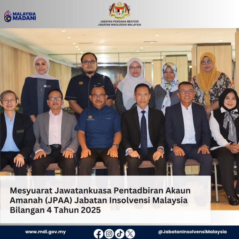 9-10 Feb 2026 | Mesyuarat Jawatankuasa Pentadbiran Akaun Amanah (JPAA) Jabatan Insolvensi Malaysia Bilangan 4 Tahun 2025