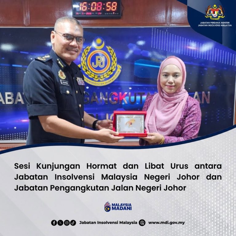 15 Jun 2026 | Sesi Kunjungan Hormat Dan Libat Urus Antara Jabatan Insolvensi Malaysia Negeri Johor dan Jabatan Pengangkutan Jalan (JPJ) Negeri Johor