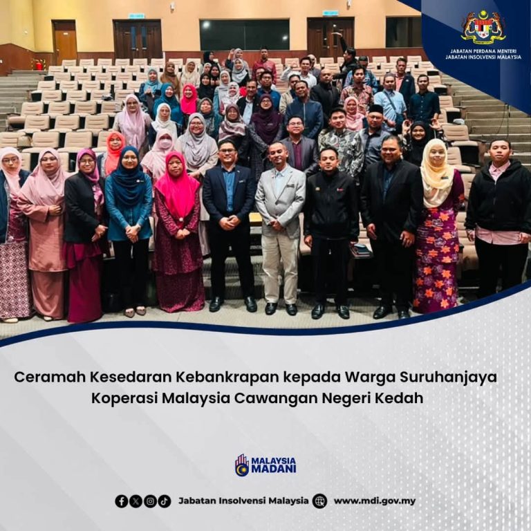 3 Julai 2026 | Ceramah Kesedaran Kebankrapan kepada Warga Suruhanjaya Koperasi Malaysia (SKM) Cawangan Negeri Kedah