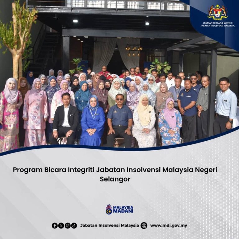 3 Julai 2026 | Program Bicara Integriti Jabatan Insolvensi Malaysia (MdI) Negeri Selangor