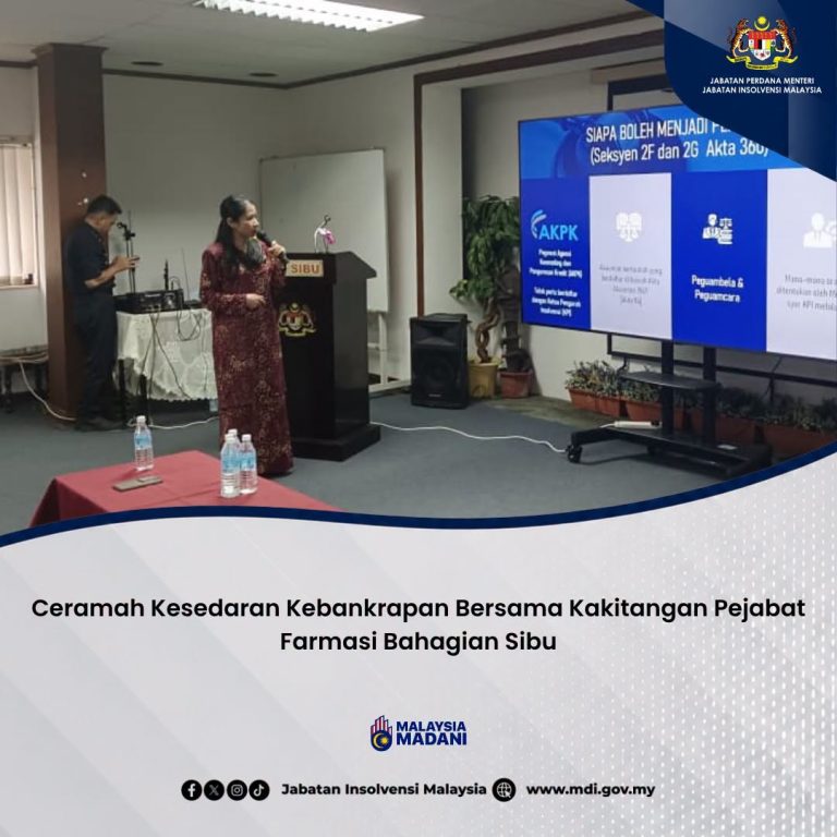 29 Julai 2026 | Ceramah Kesedaran Kebankrapan Bersama Kakitangan Pejabat