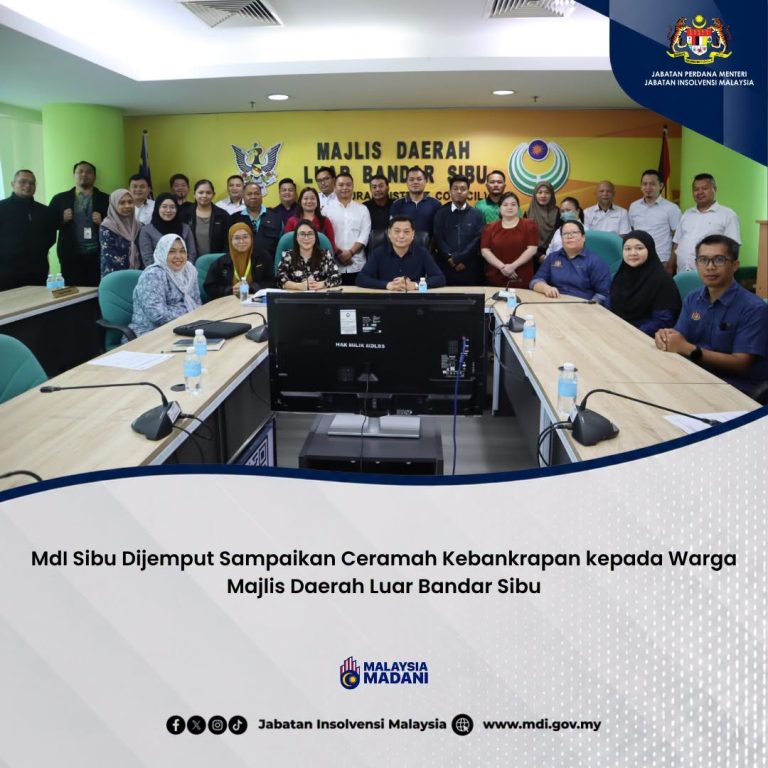 18 Ogos 2026 | MdI Sibu Dijemput Sampaikan Ceramah Kebankrapan Kepada Warga  Majlis Daerah Luar Bandar Sibu